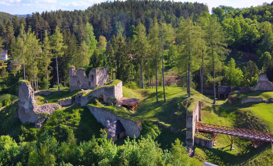 Castle Ruins Pořešín, Czech Republic (Czechia)